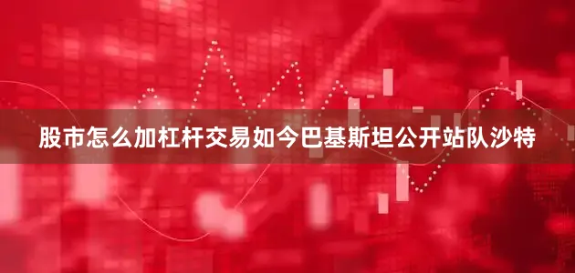 股市怎么加杠杆交易如今巴基斯坦公开站队沙特